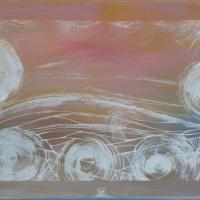 Matin brumeux - acrylique sur toile - 30x40 cm
